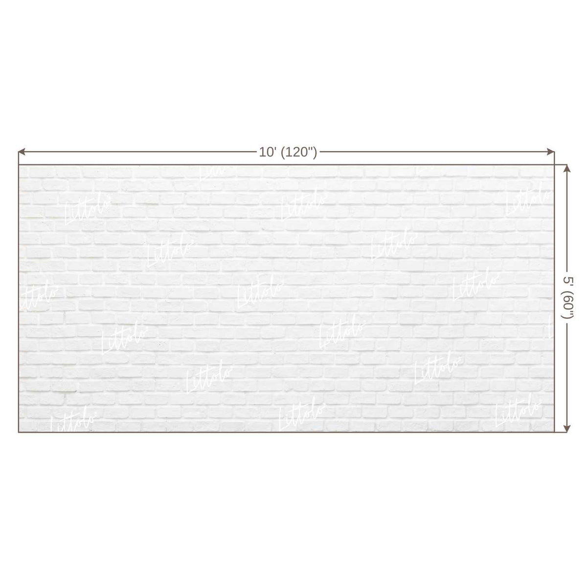 LB0136 White Planks Backdrop