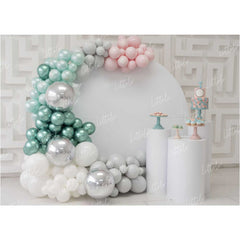 LB0141 Balloons and Cake Smash Backdrop