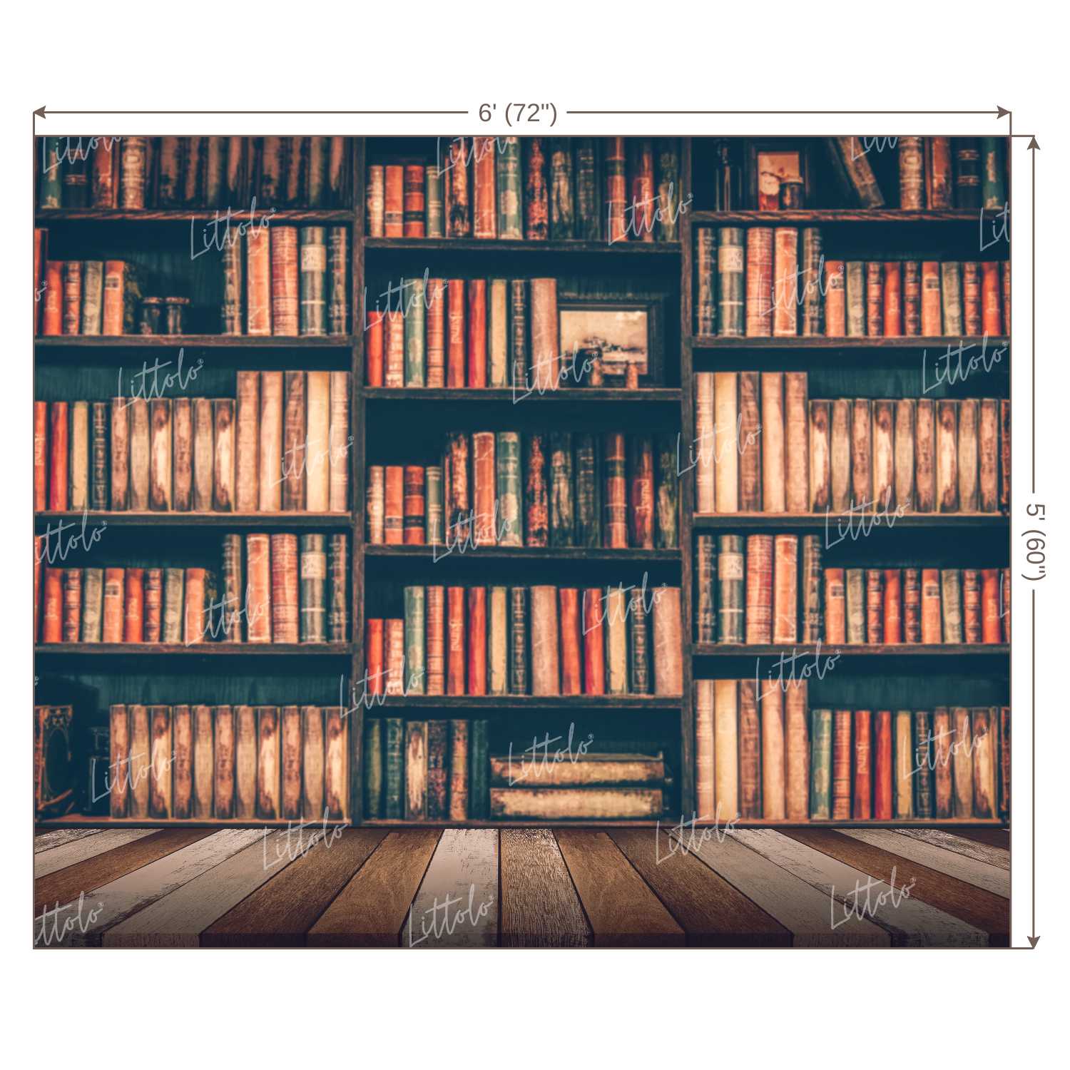 LB0143 Library Style 2 Theme Backdrop