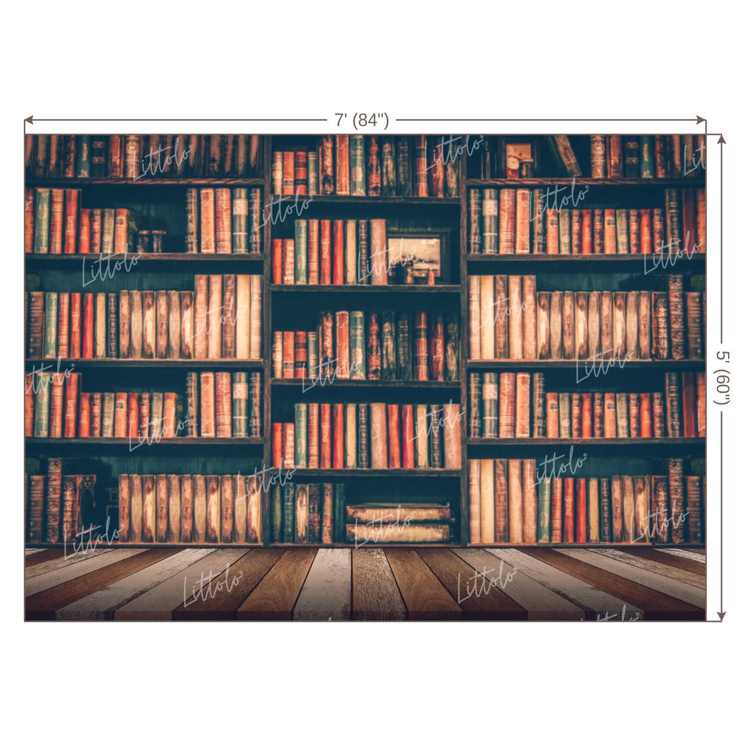 LB0143 Library Style 2 Theme Backdrop