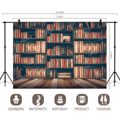 LB0143 Library Style 2 Theme Backdrop