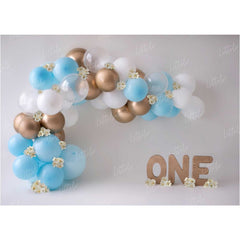 LB0146  Balloons and Cake Smash Backdrop