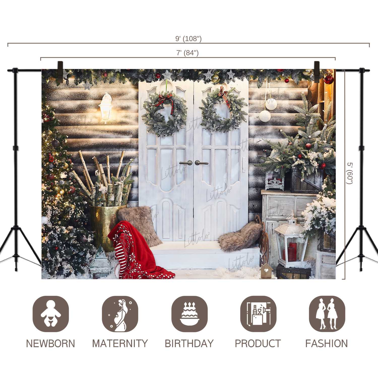 LB0151 Christmas Festivals and Seasons Backdrop