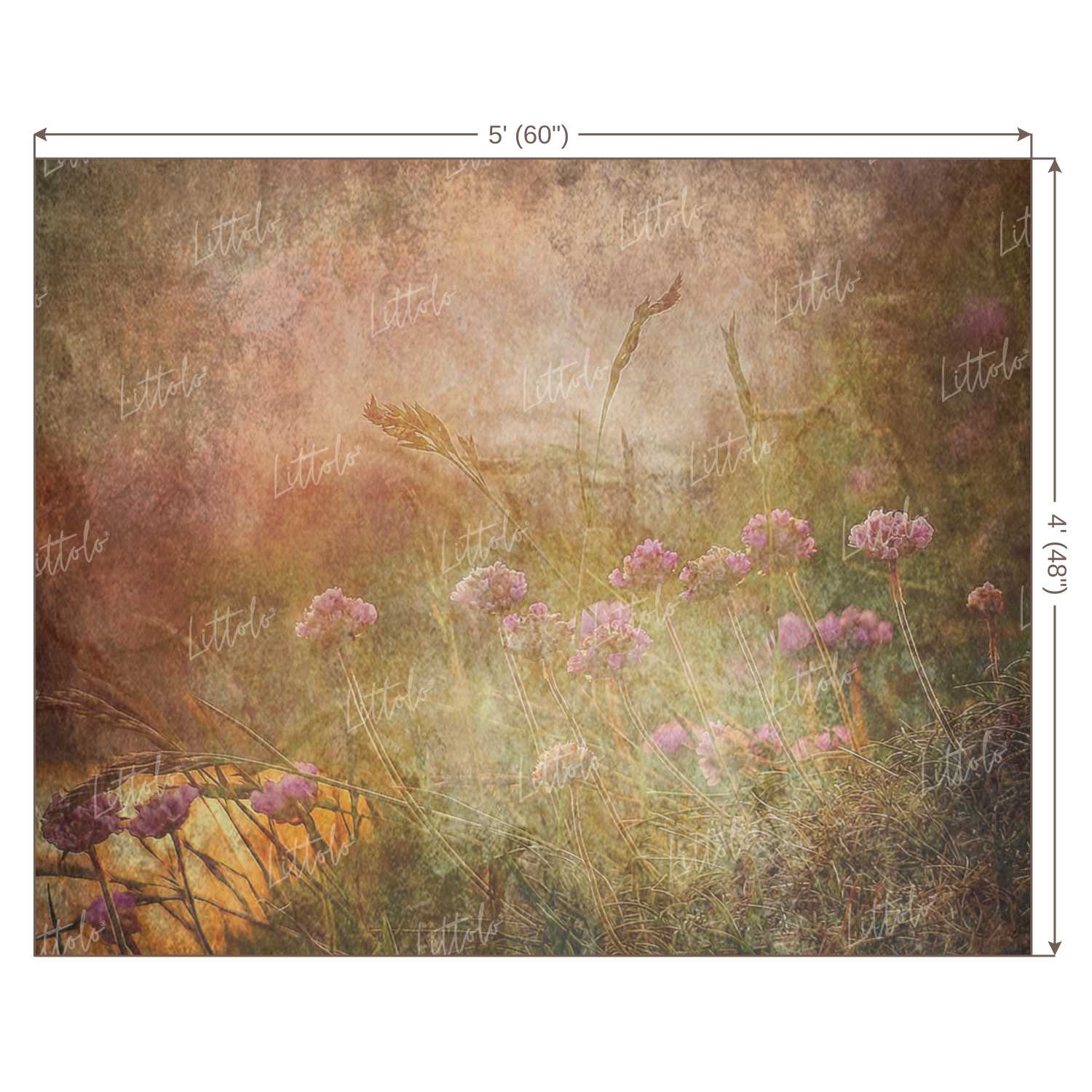 LB0157 Floral and Fine Arts Backdrop