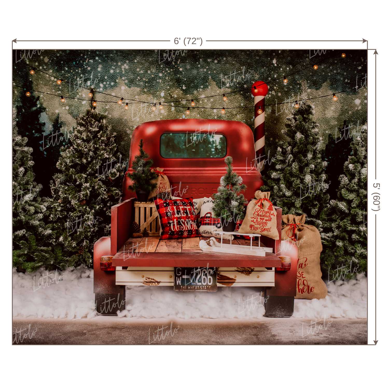 LB0160 Christmas Festivals and Seasons Backdrop