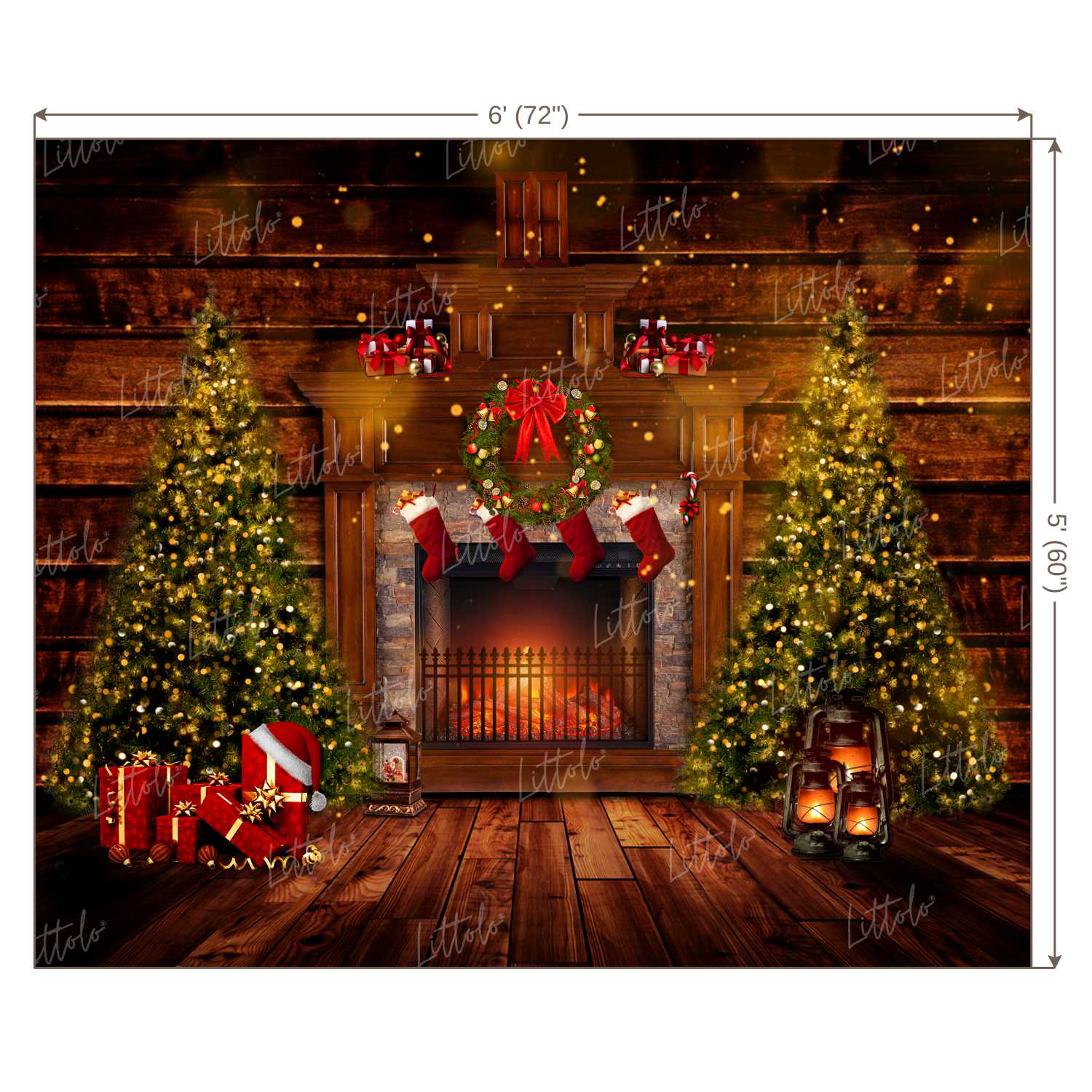 LB0161 Christmas Theme Backdrop