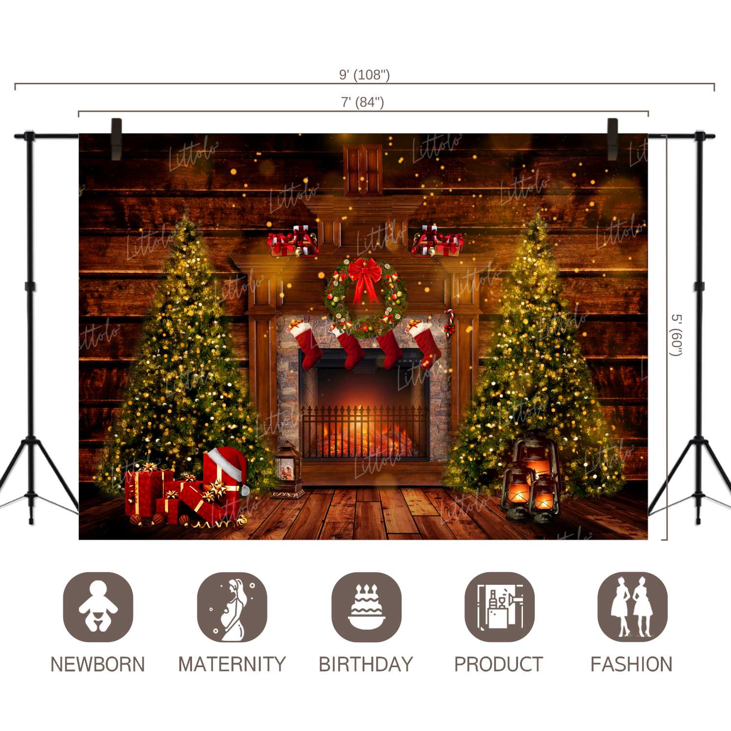 LB0161 Christmas Theme Backdrop