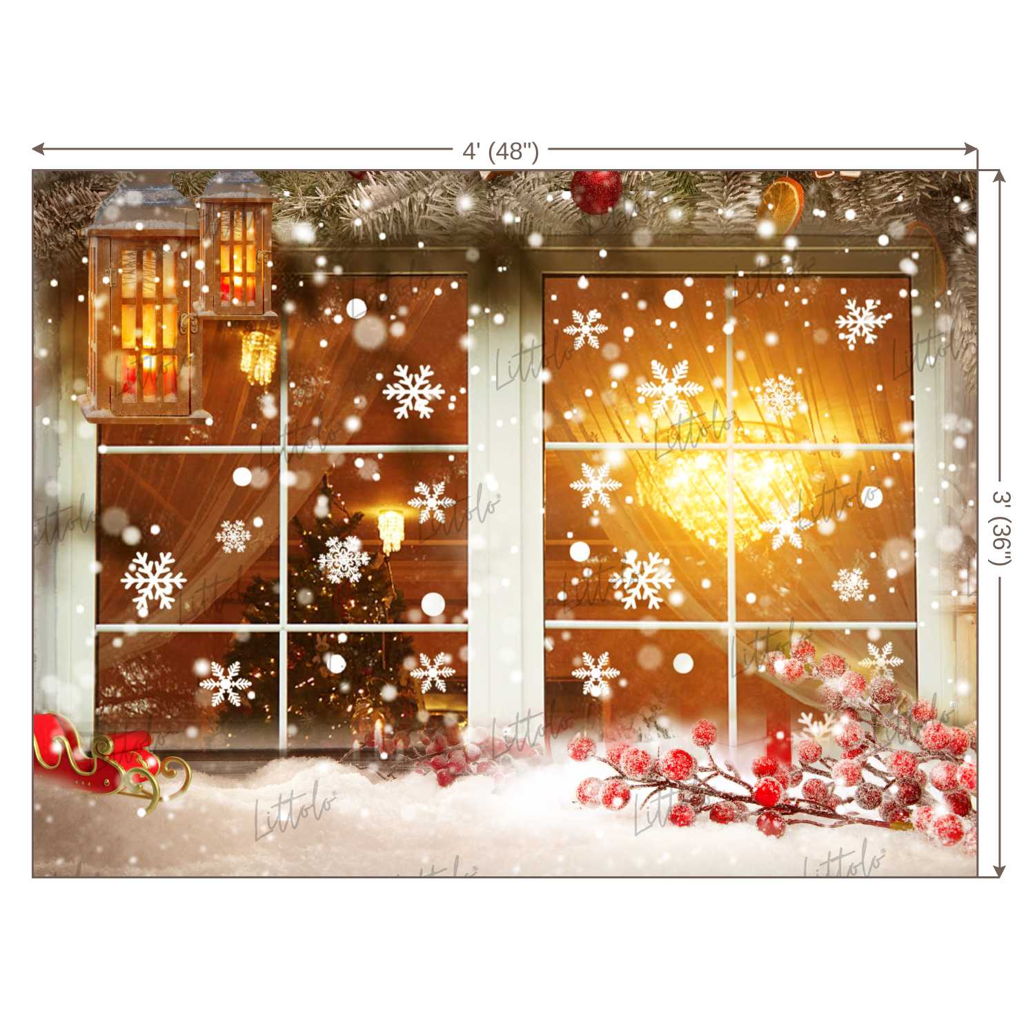 LB0162 Christmas Theme Backdrop