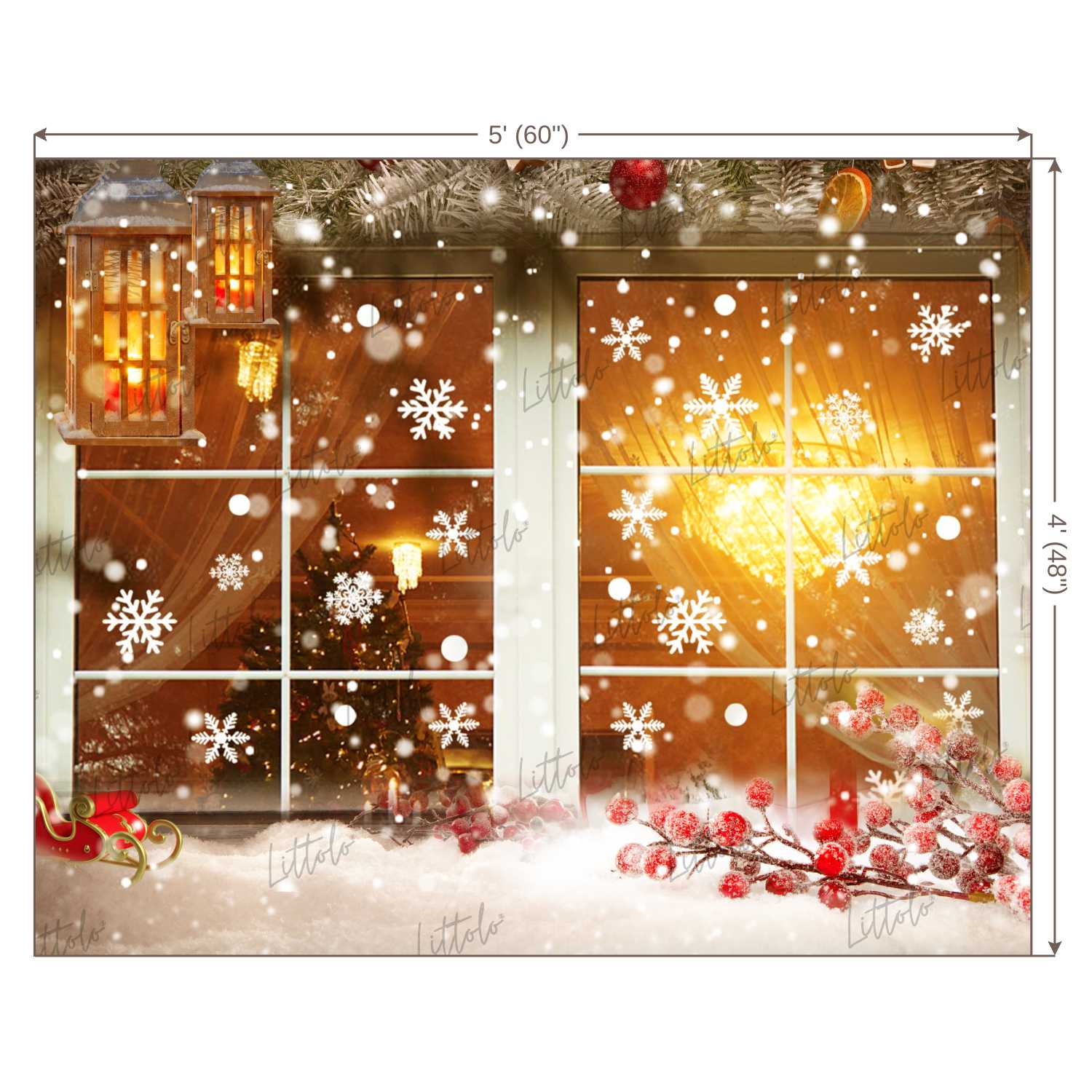 LB0162 Christmas Theme Backdrop