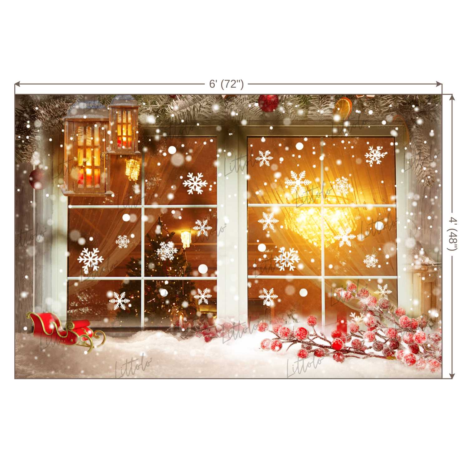 LB0162 Christmas Theme Backdrop