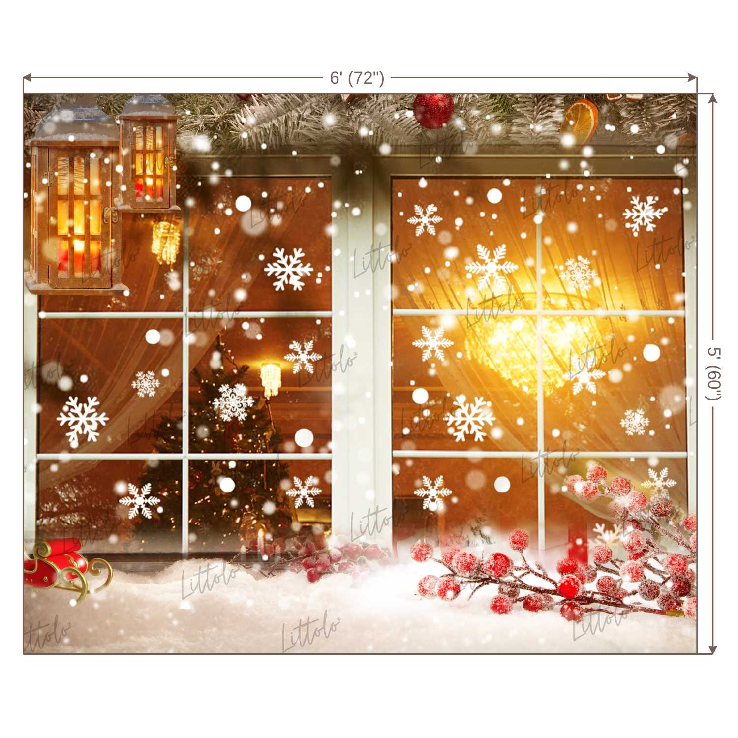 LB0162 Christmas Theme Backdrop