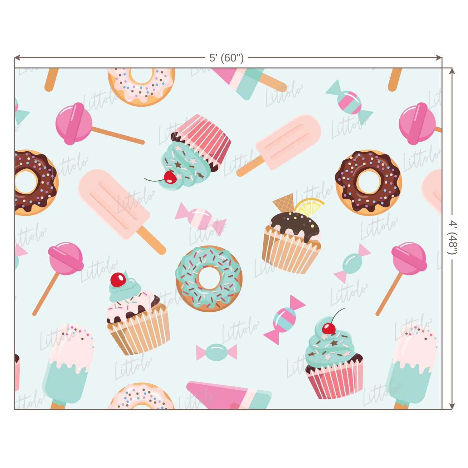 LB0165 Sugar Rush 2 Theme Backdrop