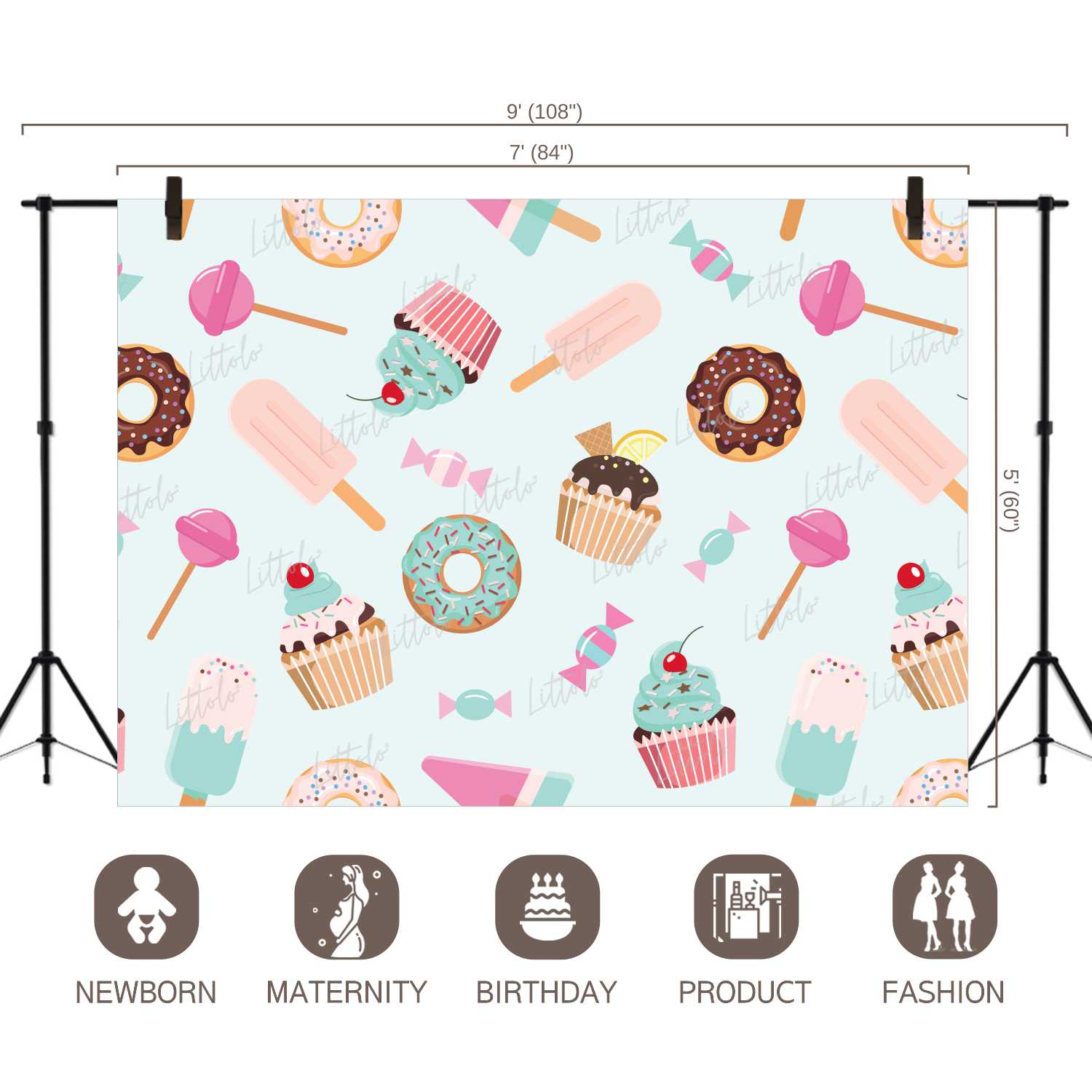 LB0165 Sugar Rush 2 Theme Backdrop