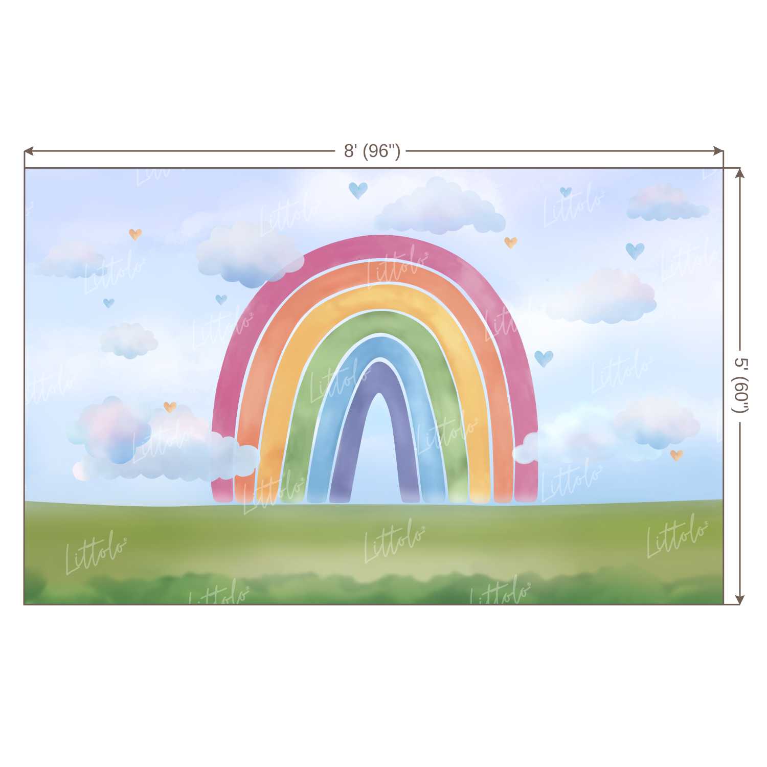 LB0170 Rainbow Theme Backdrop