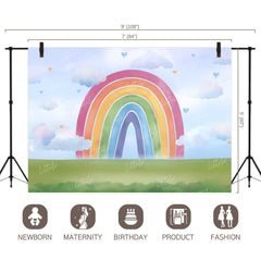 LB0170 Rainbow Theme Backdrop