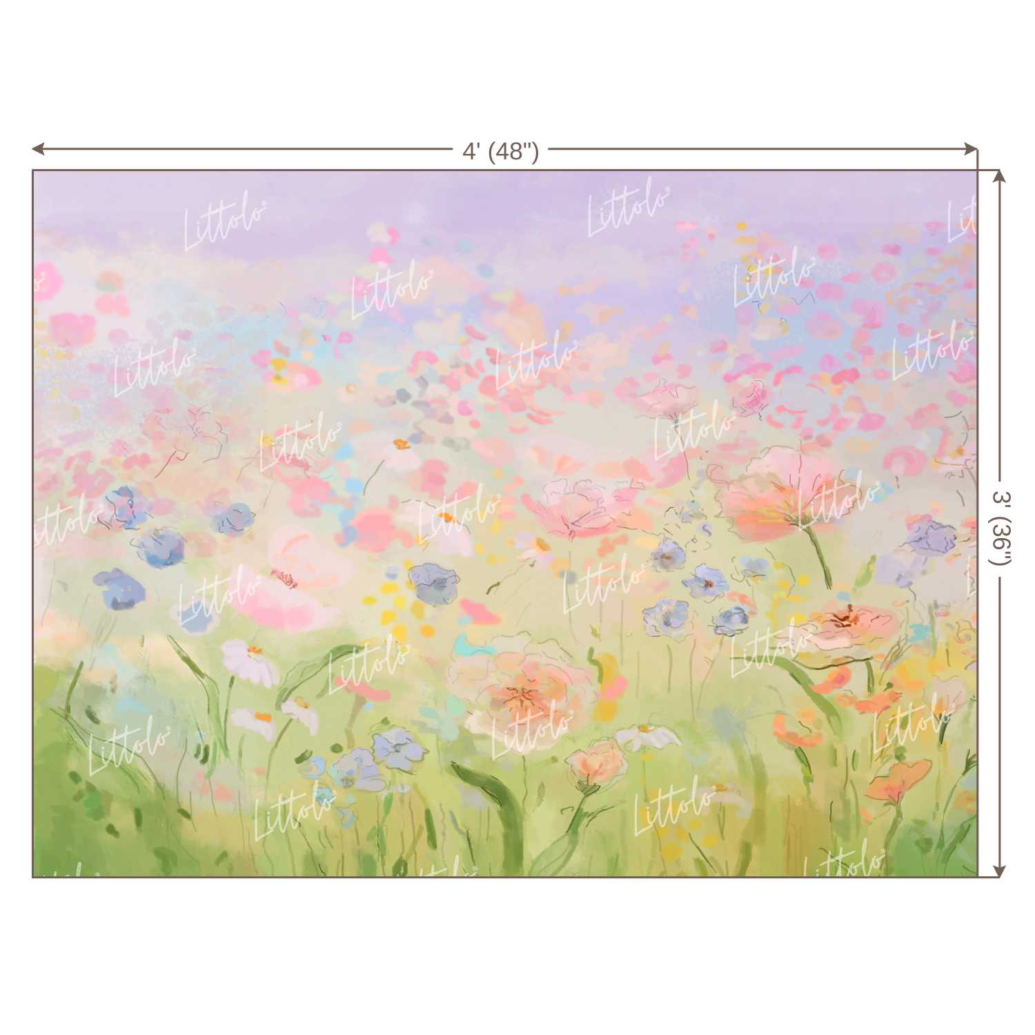 LB0182 Floral and Fine Arts Backdrop