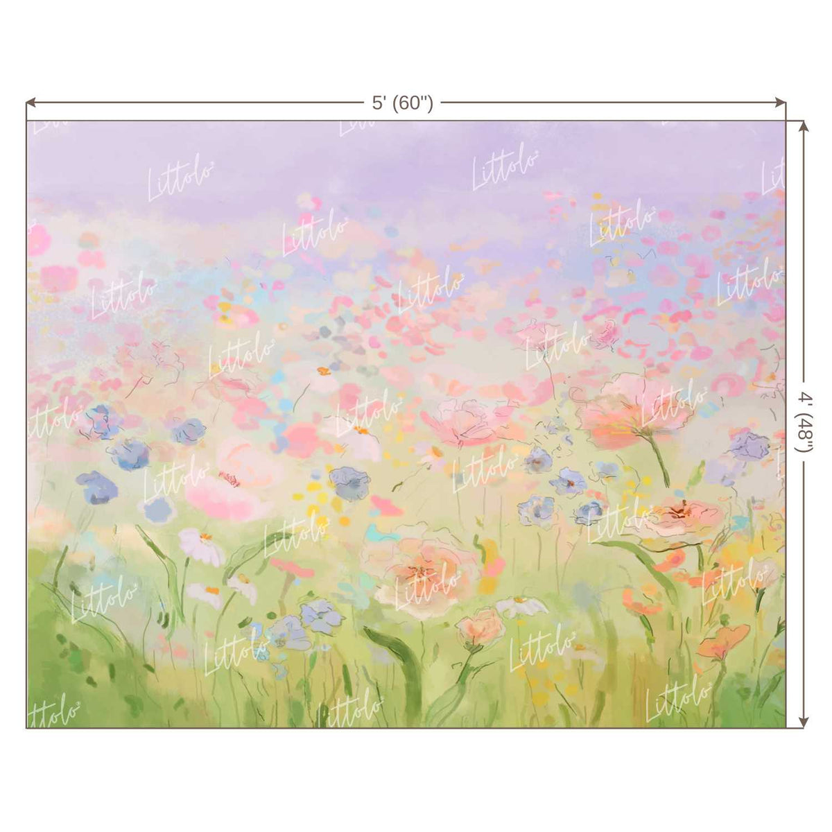 LB0182 Floral and Fine Arts Backdrop