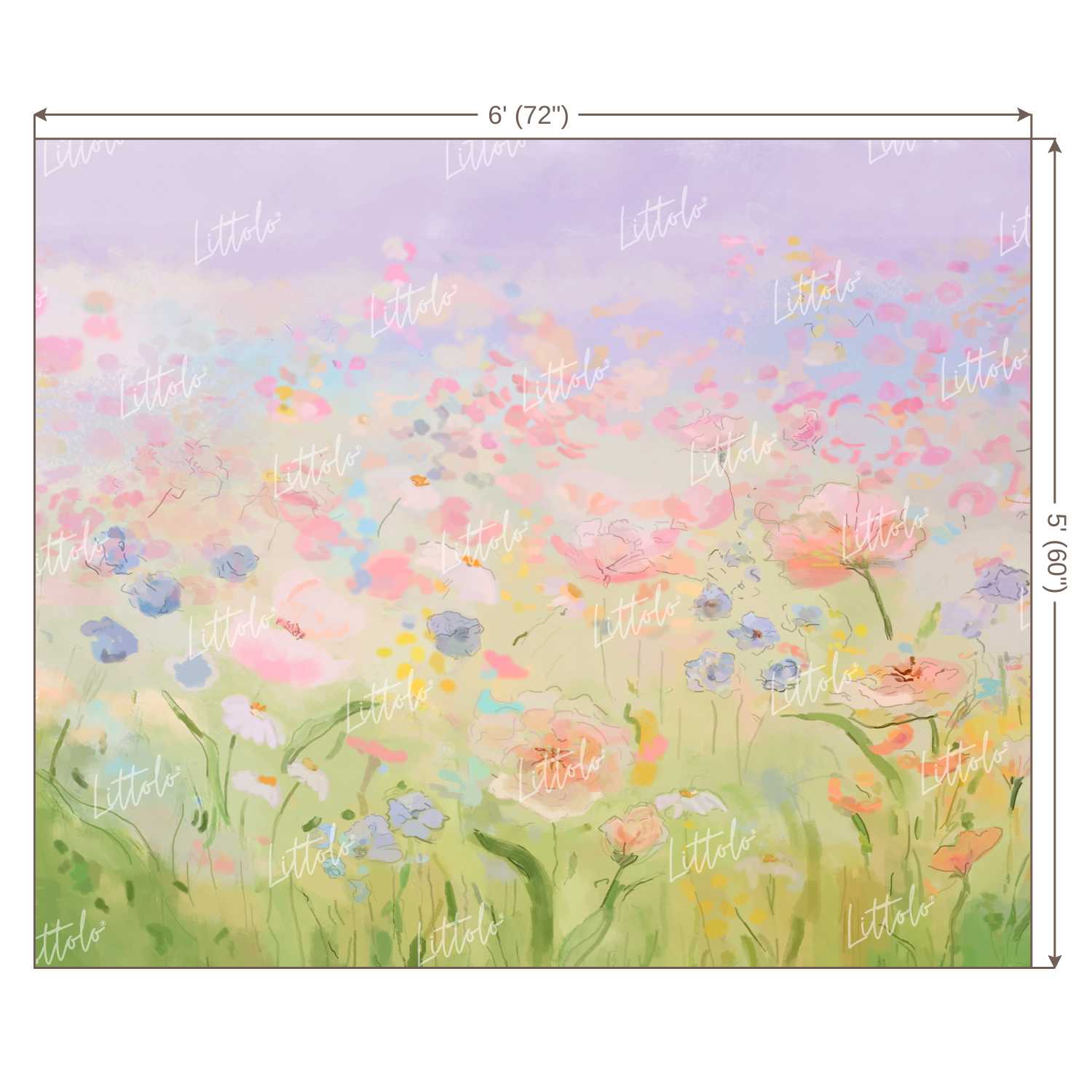 LB0182 Floral and Fine Arts Backdrop