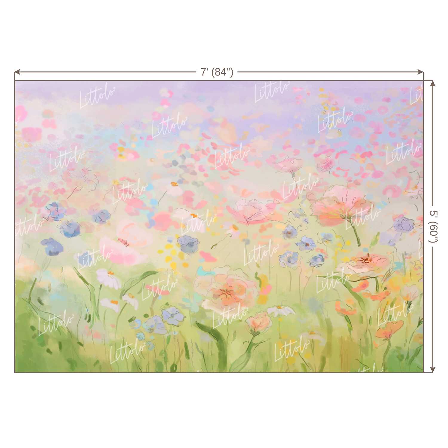 LB0182 Floral and Fine Arts Backdrop