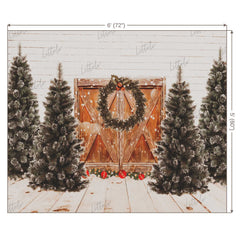 LB0184 Christmas Trees Festivals and Seasons Backdrop