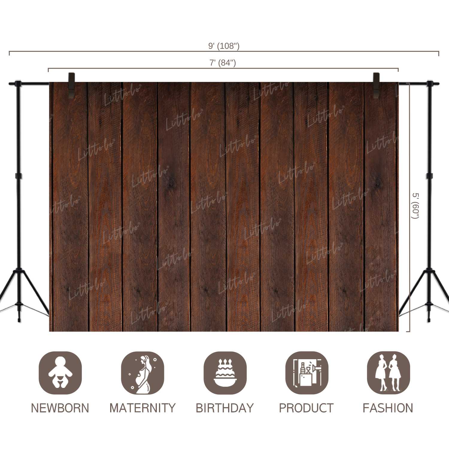 LB0187 Planks Backdrop