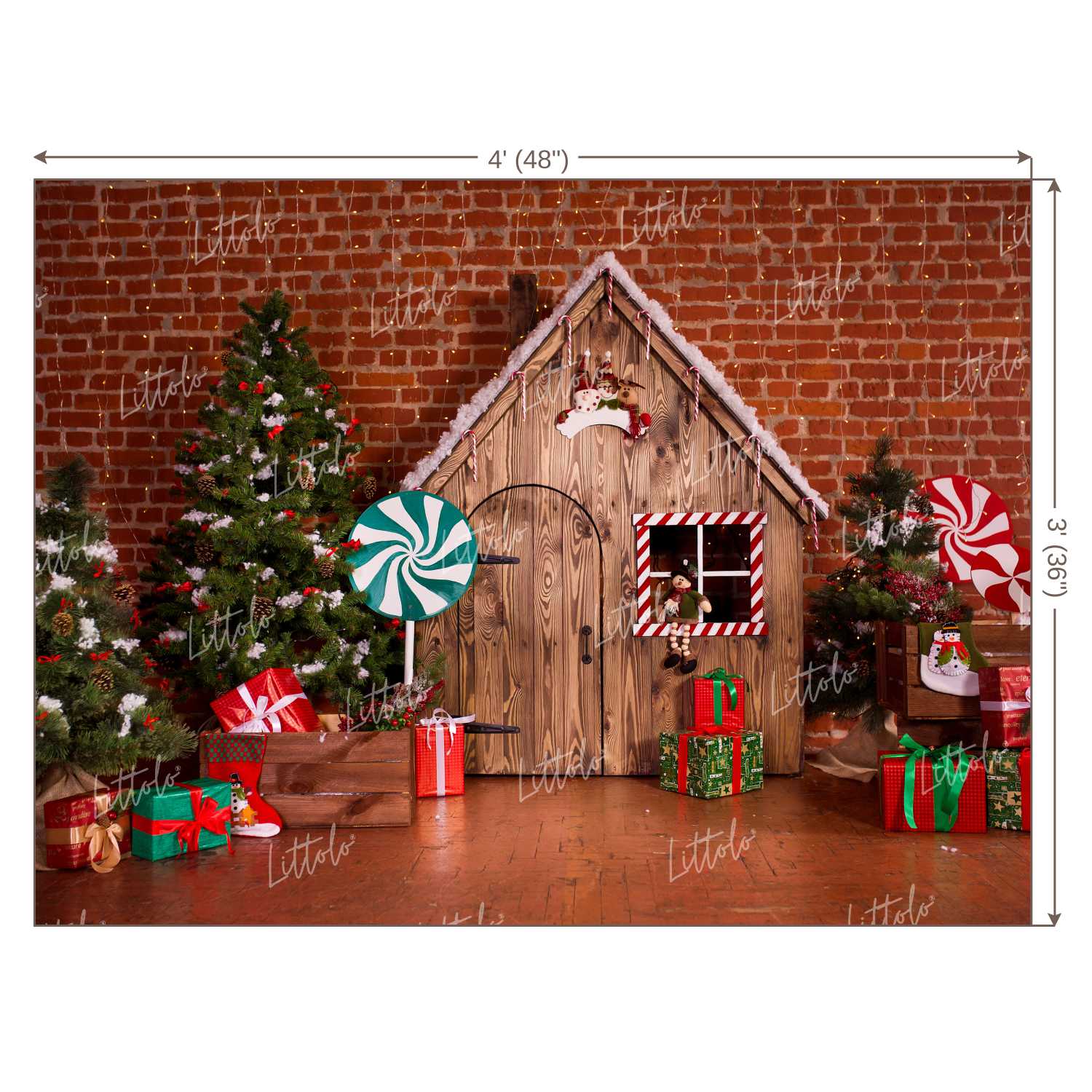 LB0189 Christmas Gifts Festivals and Seasons Backdrop