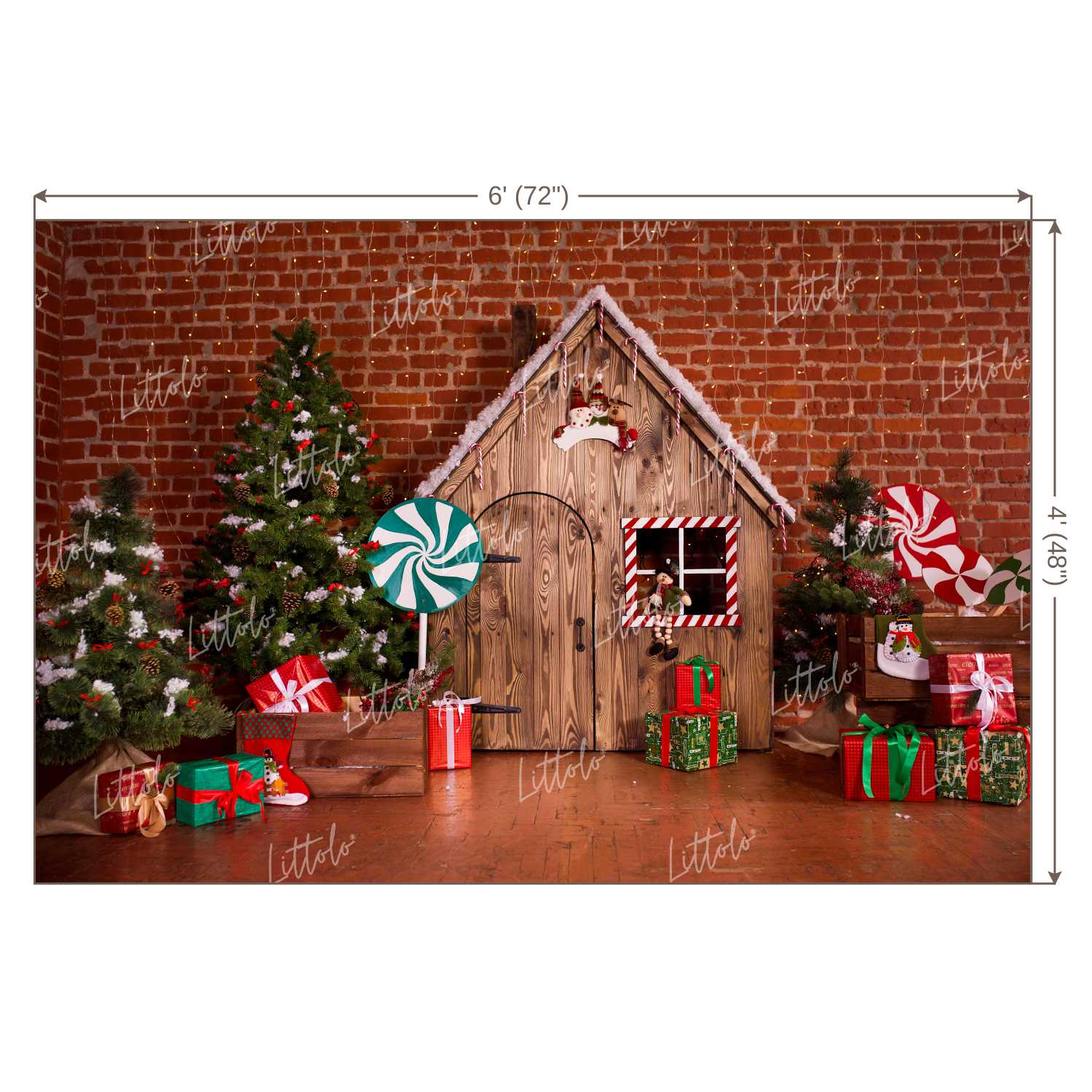 LB0189 Christmas Gifts Festivals and Seasons Backdrop