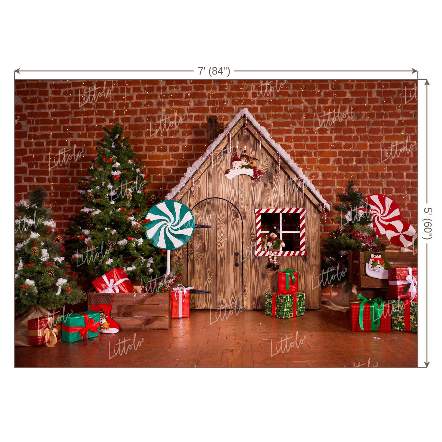 LB0189 Christmas Gifts Festivals and Seasons Backdrop