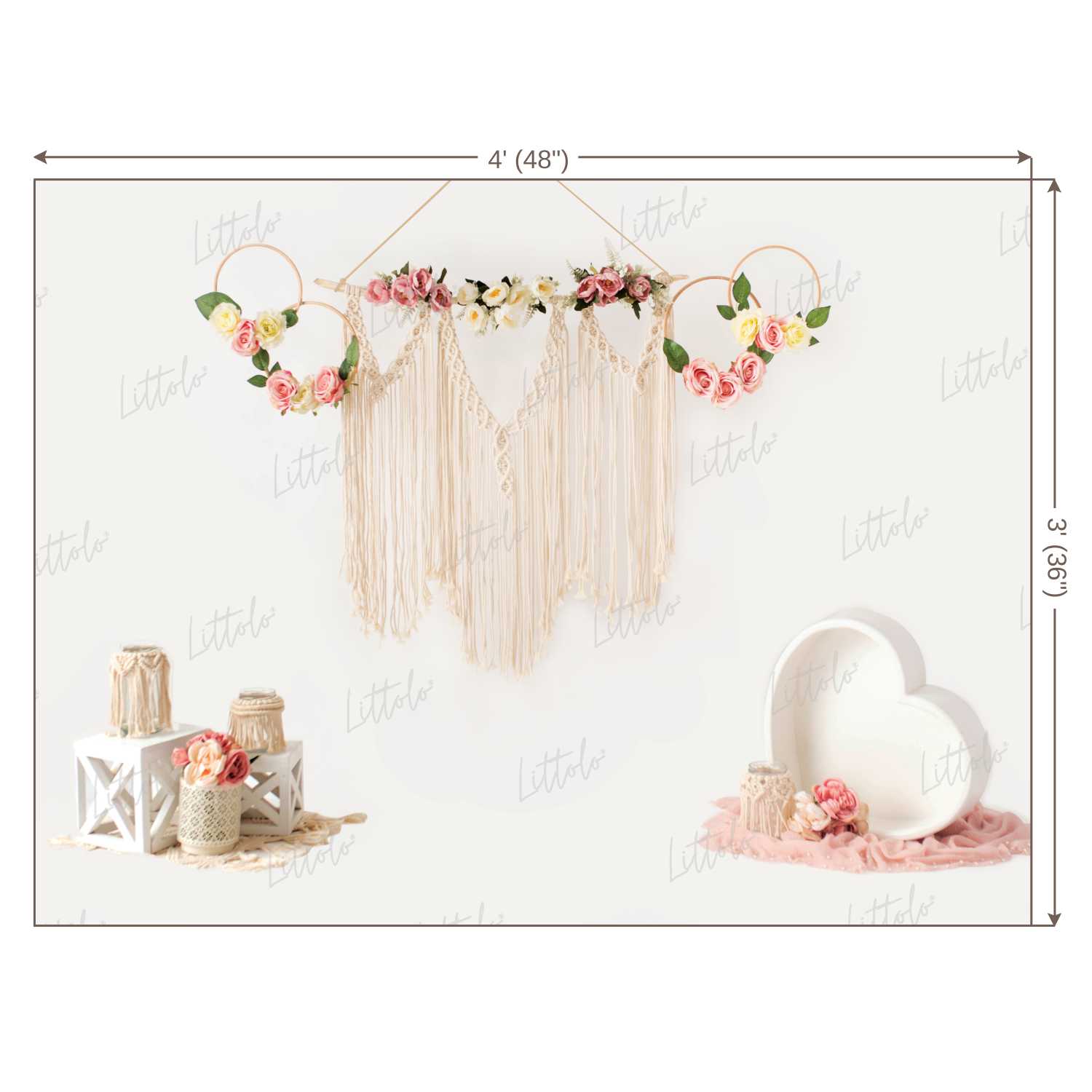 LB0192 Boho Theme Backdrop