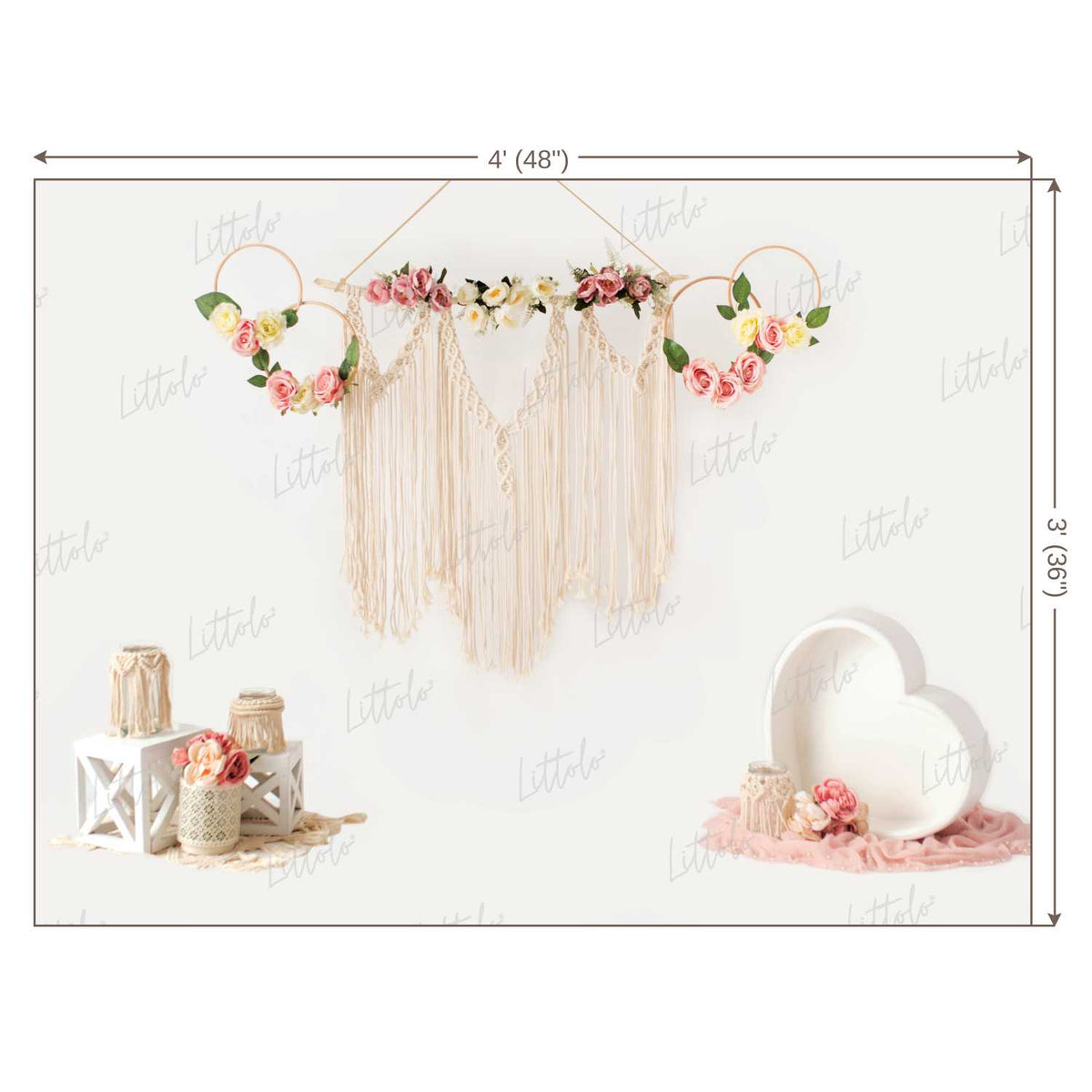 LB0192 Boho Theme Backdrop