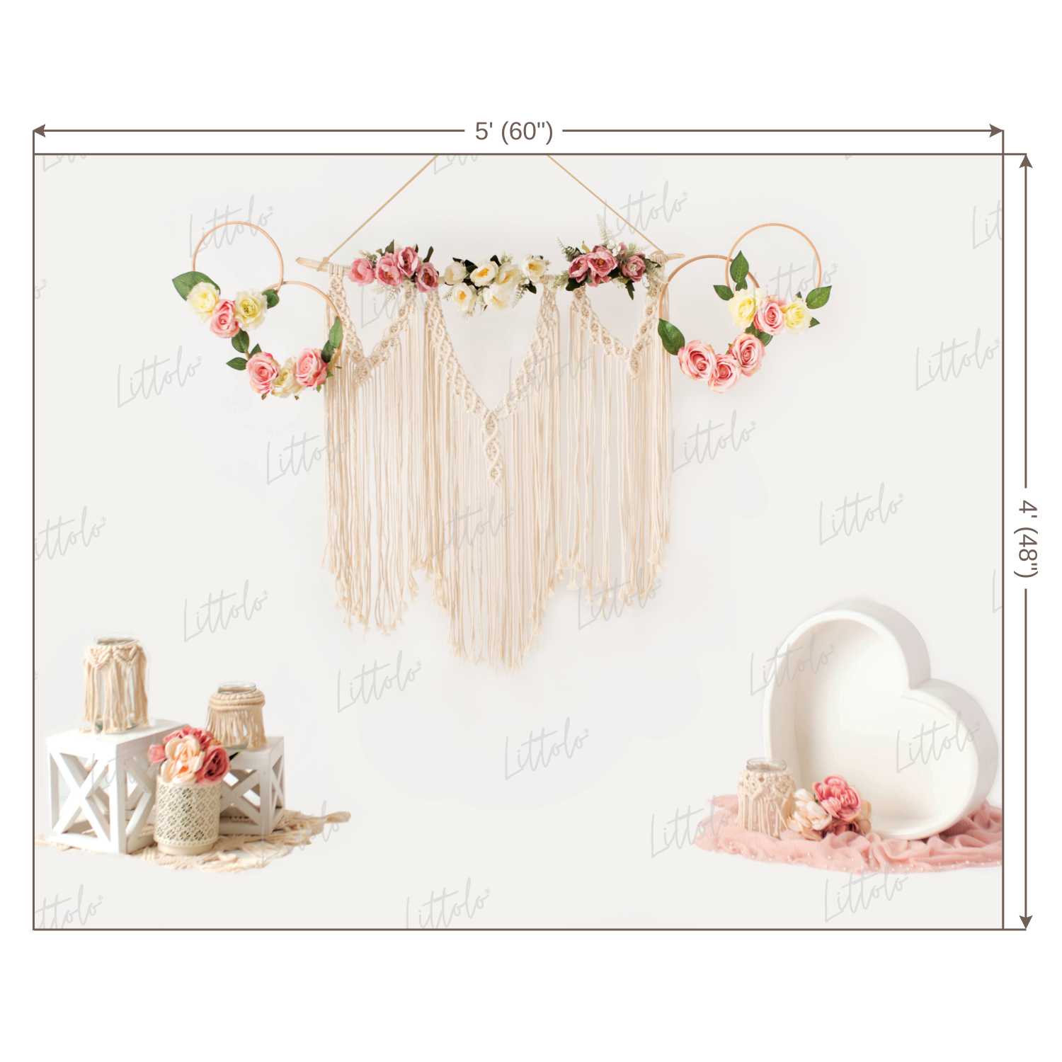 LB0192 Boho Theme Backdrop