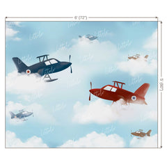 LB0196 Airplanes Theme Backdrop