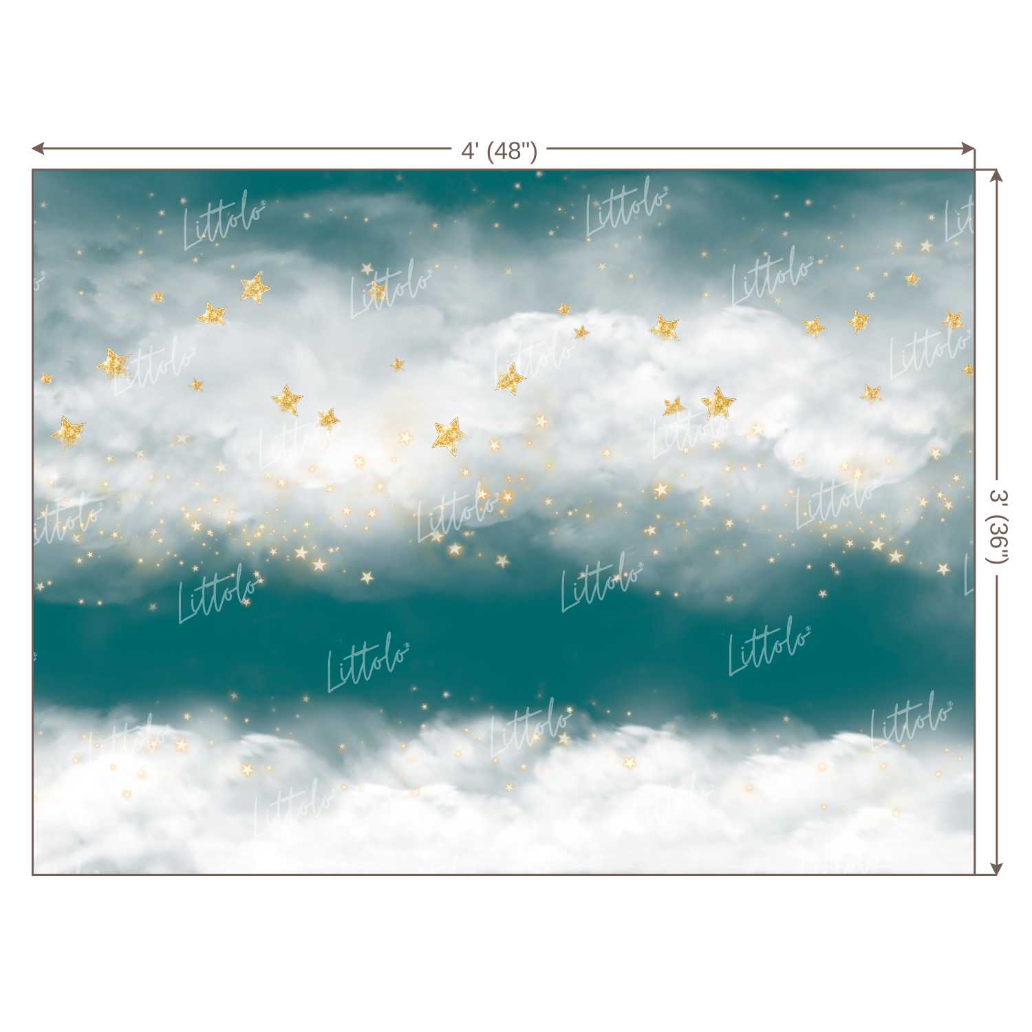 LB0198 Clouds 2 Theme Backdrop