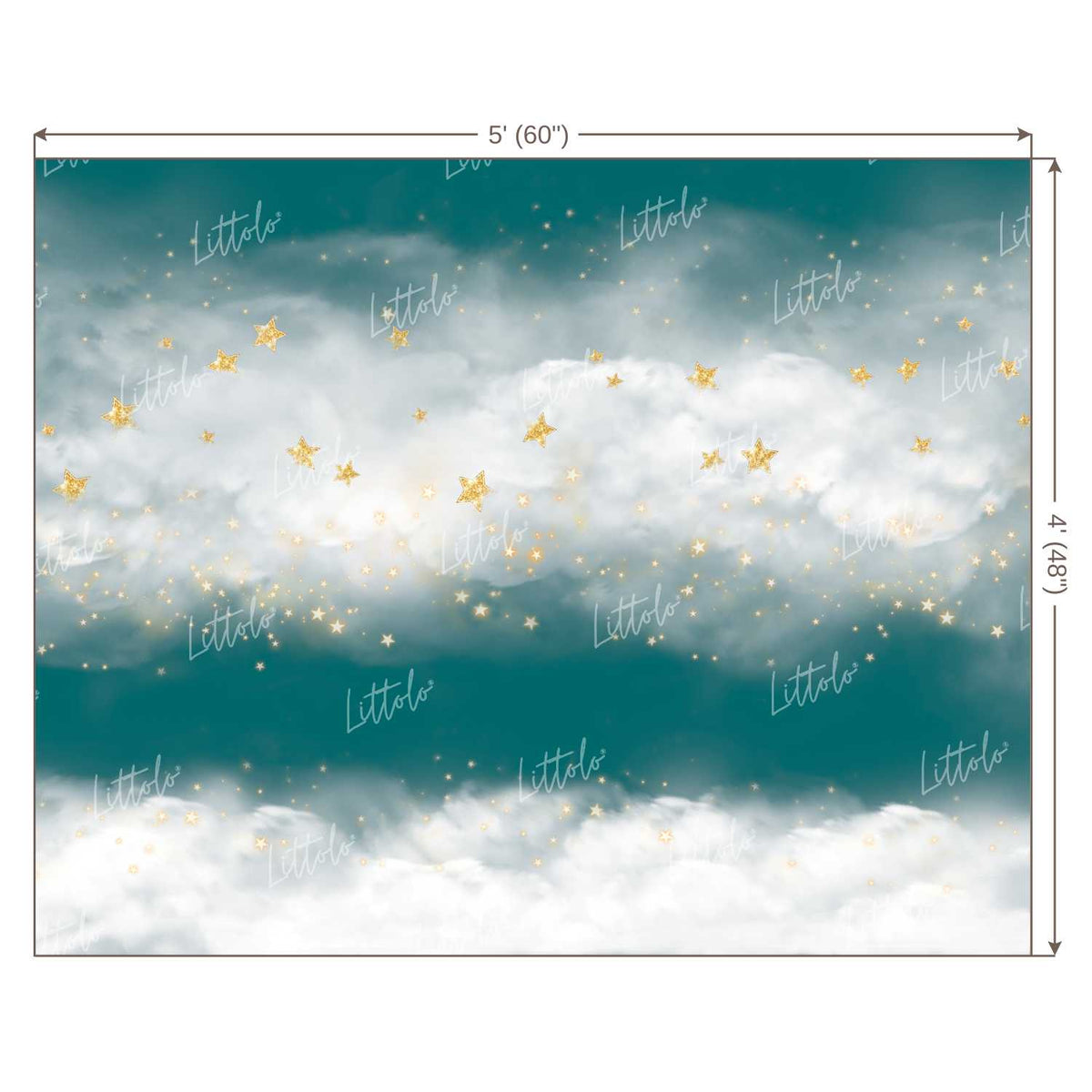 LB0198 Clouds 2 Theme Backdrop