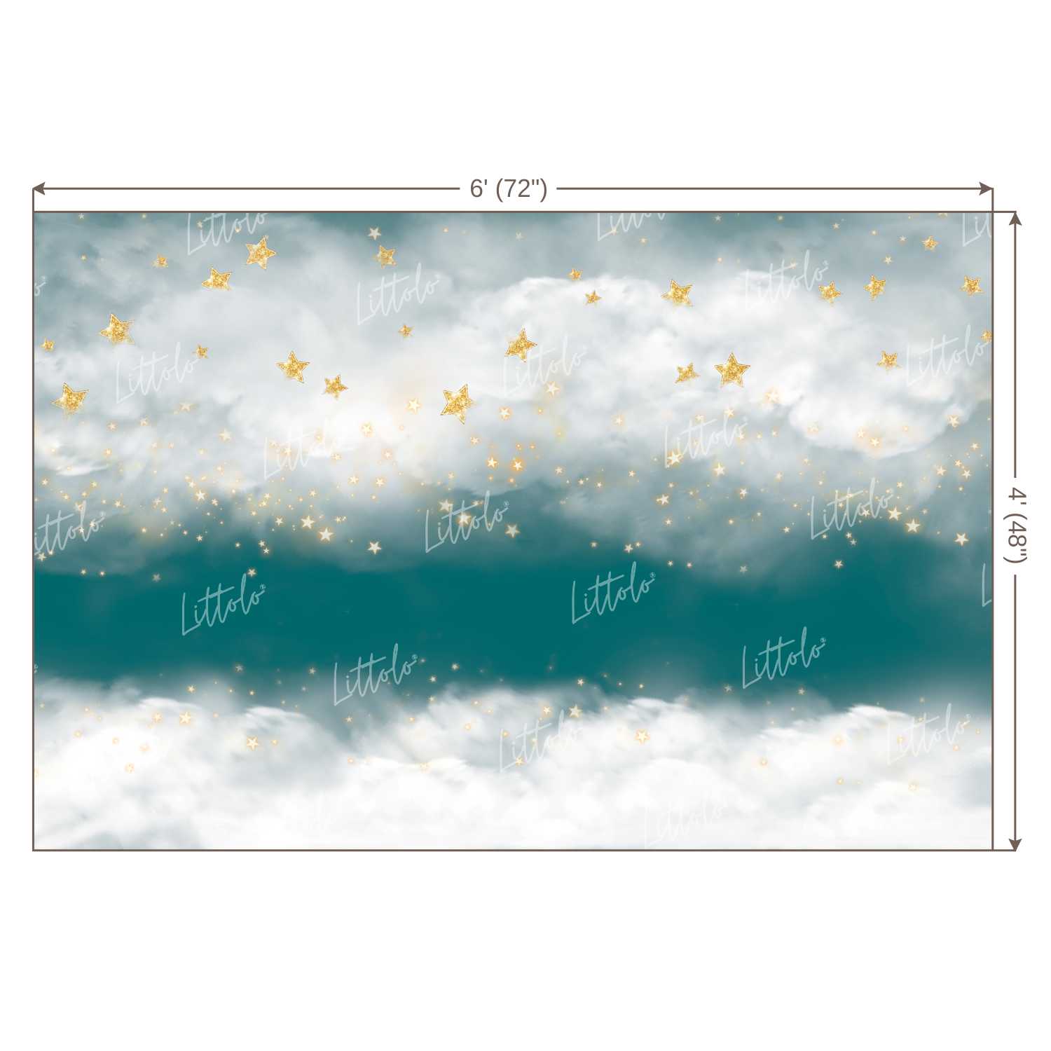 LB0198 Clouds 2 Theme Backdrop