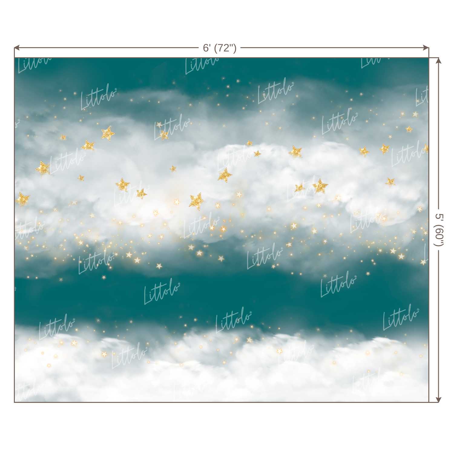 LB0198 Clouds 2 Theme Backdrop