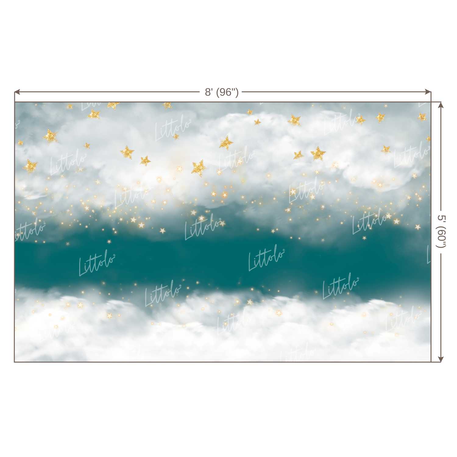 LB0198 Clouds 2 Theme Backdrop