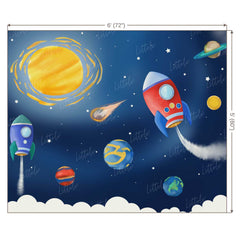 LB0199 Space Adventures Theme Backdrop