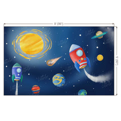 LB0199 Space Adventures Theme Backdrop