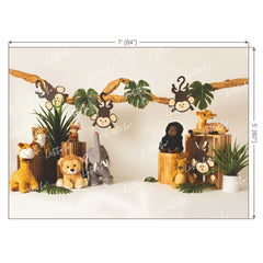 LB0204 Wild Animals Theme Backdrop