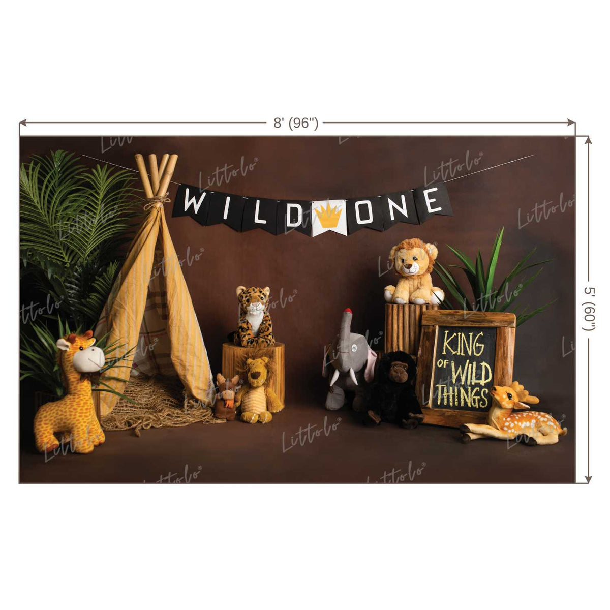 LB0212 Wild ONE Theme Backdrop