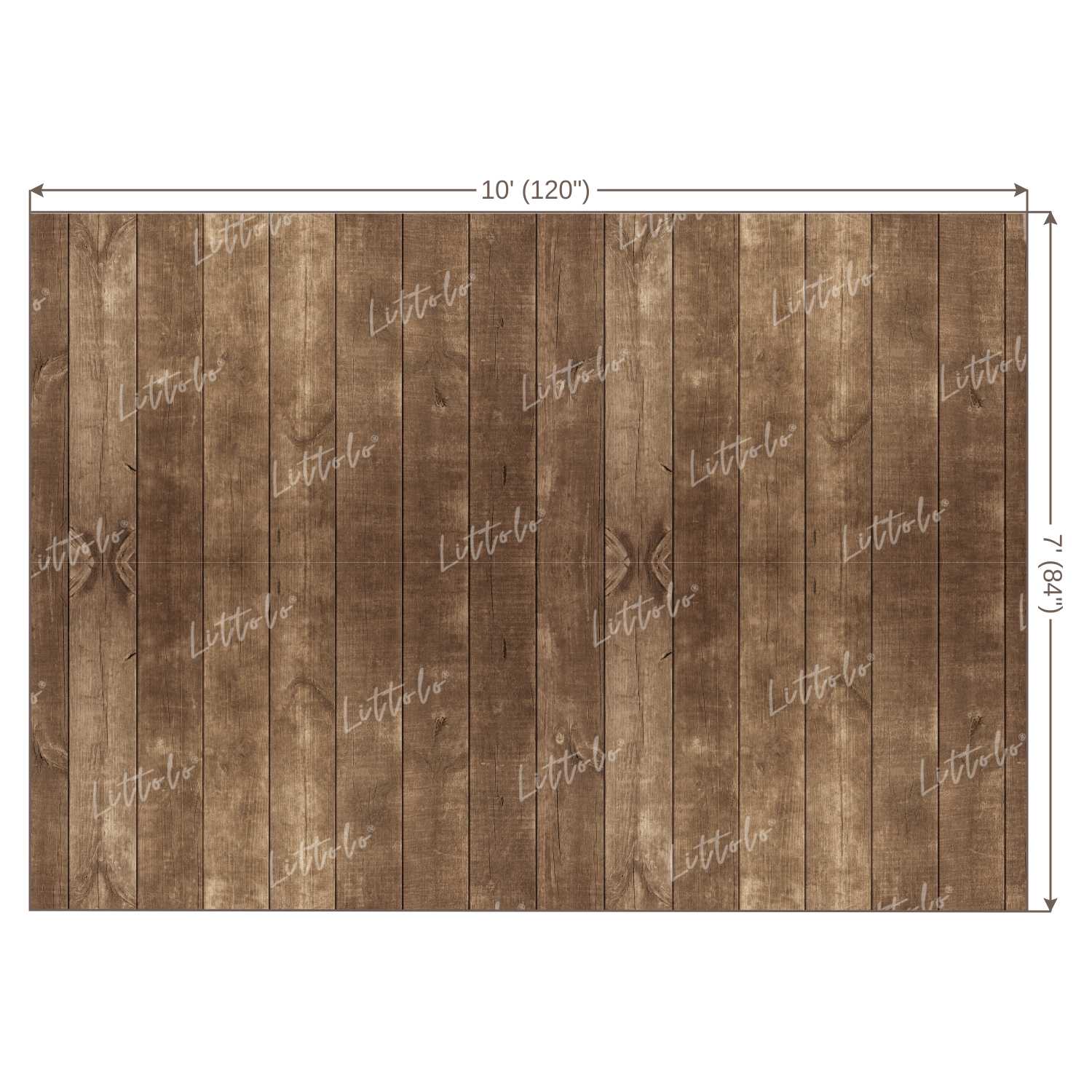 LB0213 Natural Wood Shades Planks Backdrop