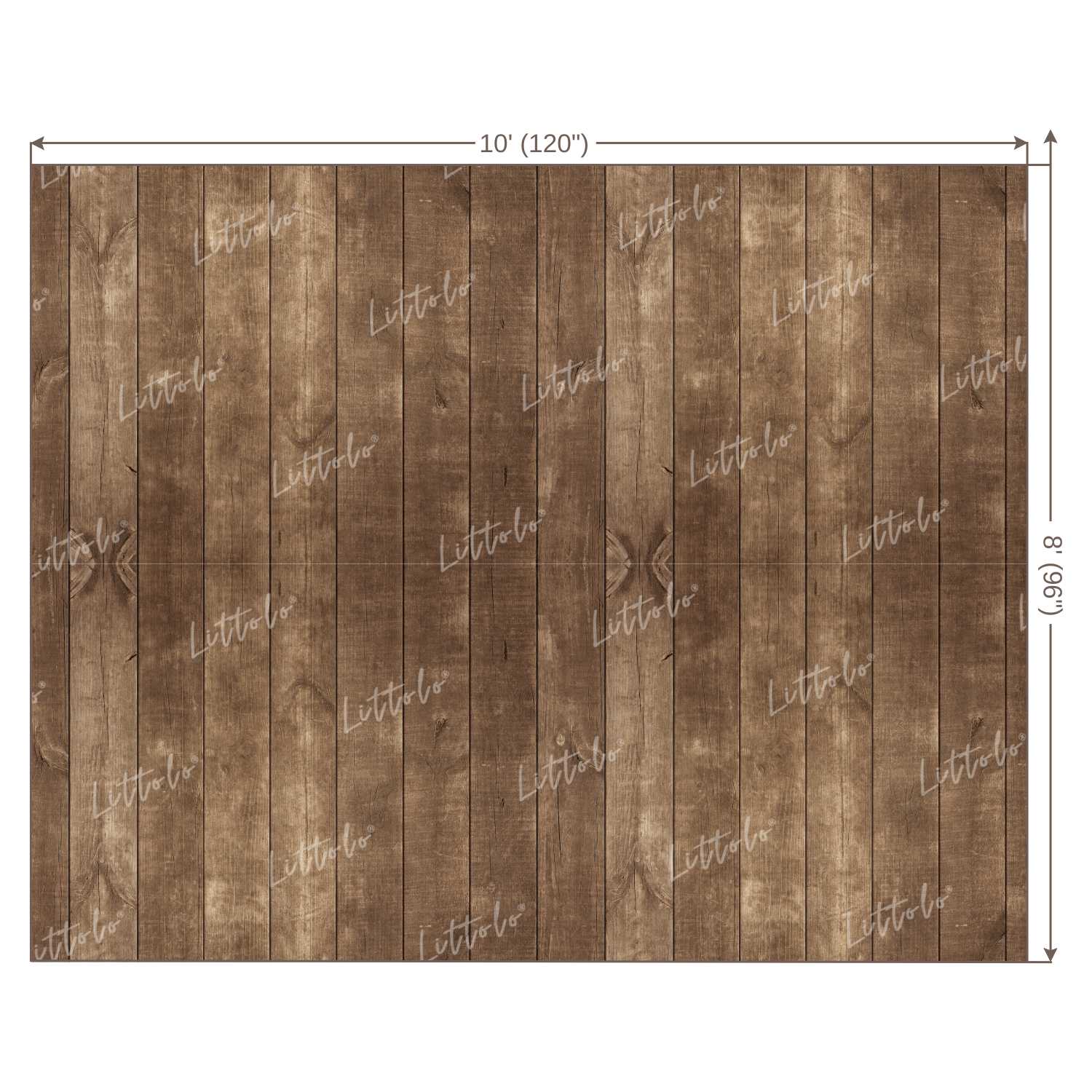 LB0213 Natural Wood Shades Planks Backdrop