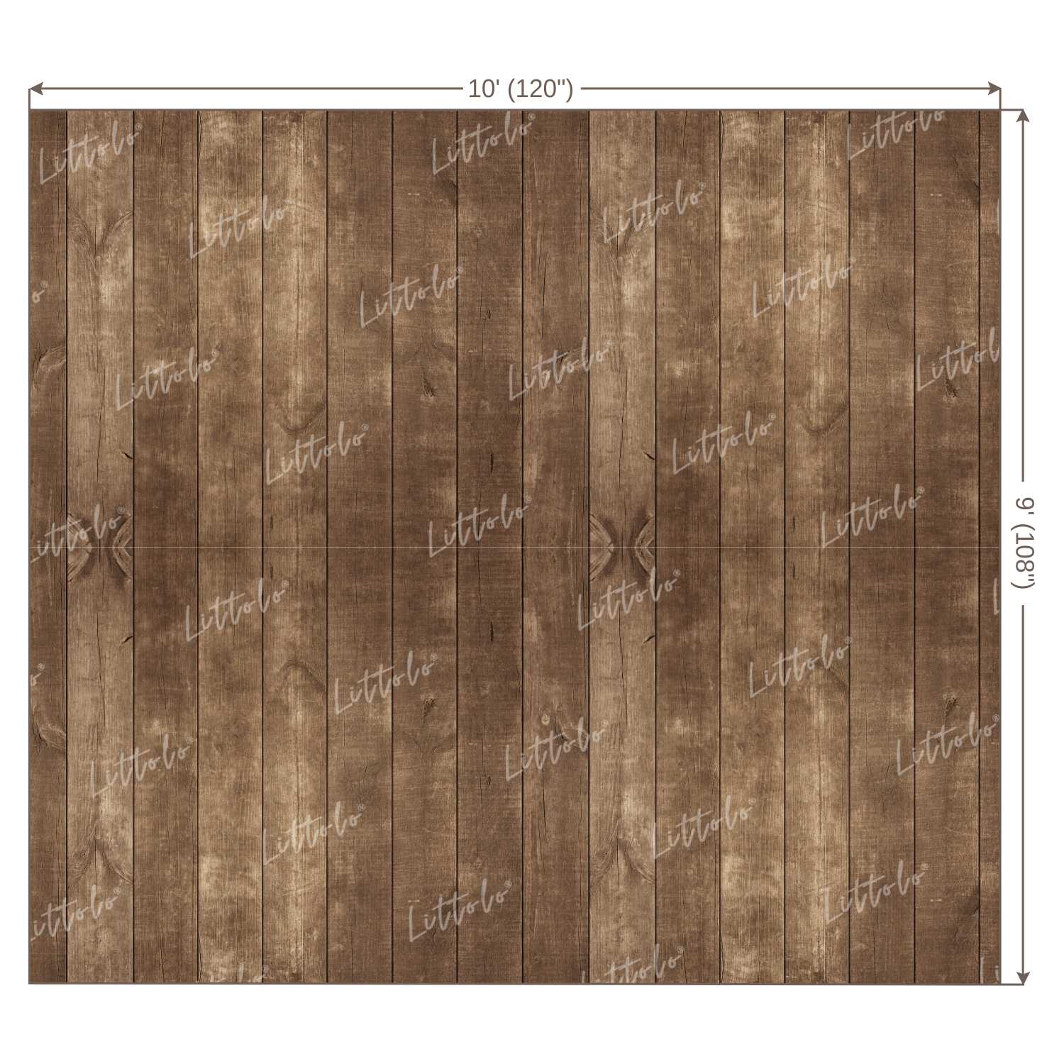 LB0213 Natural Wood Shades Planks Backdrop