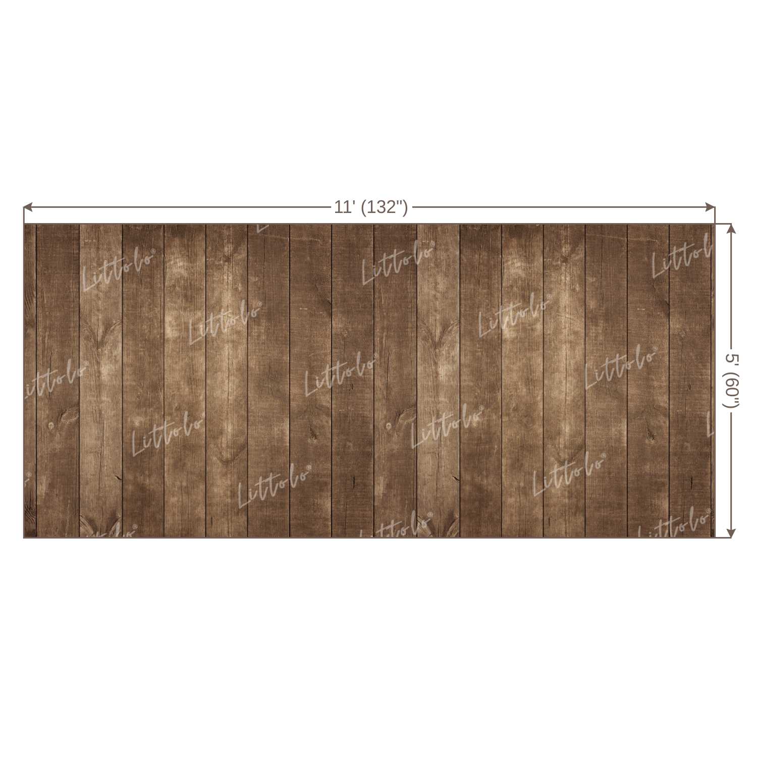 LB0213 Natural Wood Shades Planks Backdrop