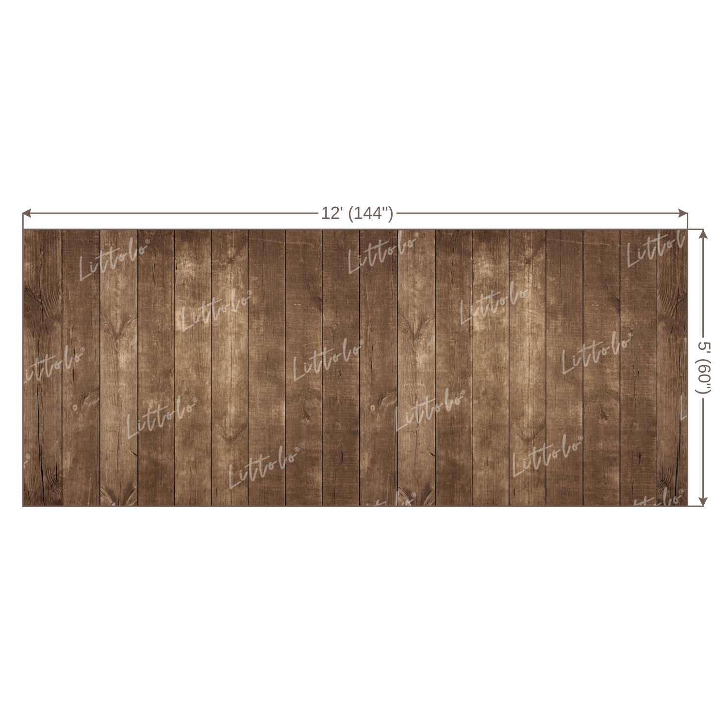 LB0213 Natural Wood Shades Planks Backdrop