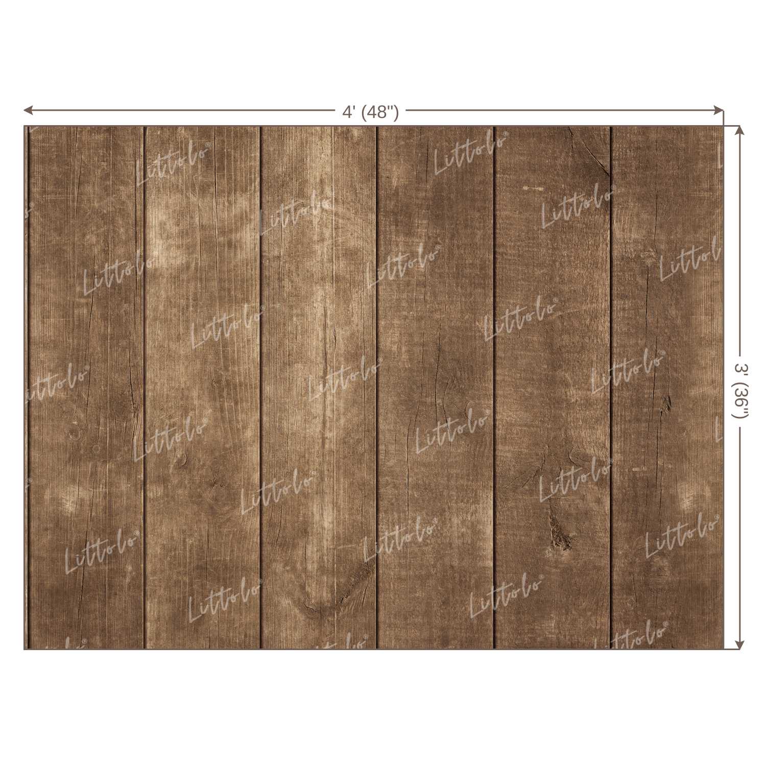 LB0213 Natural Wood Shades Planks Backdrop