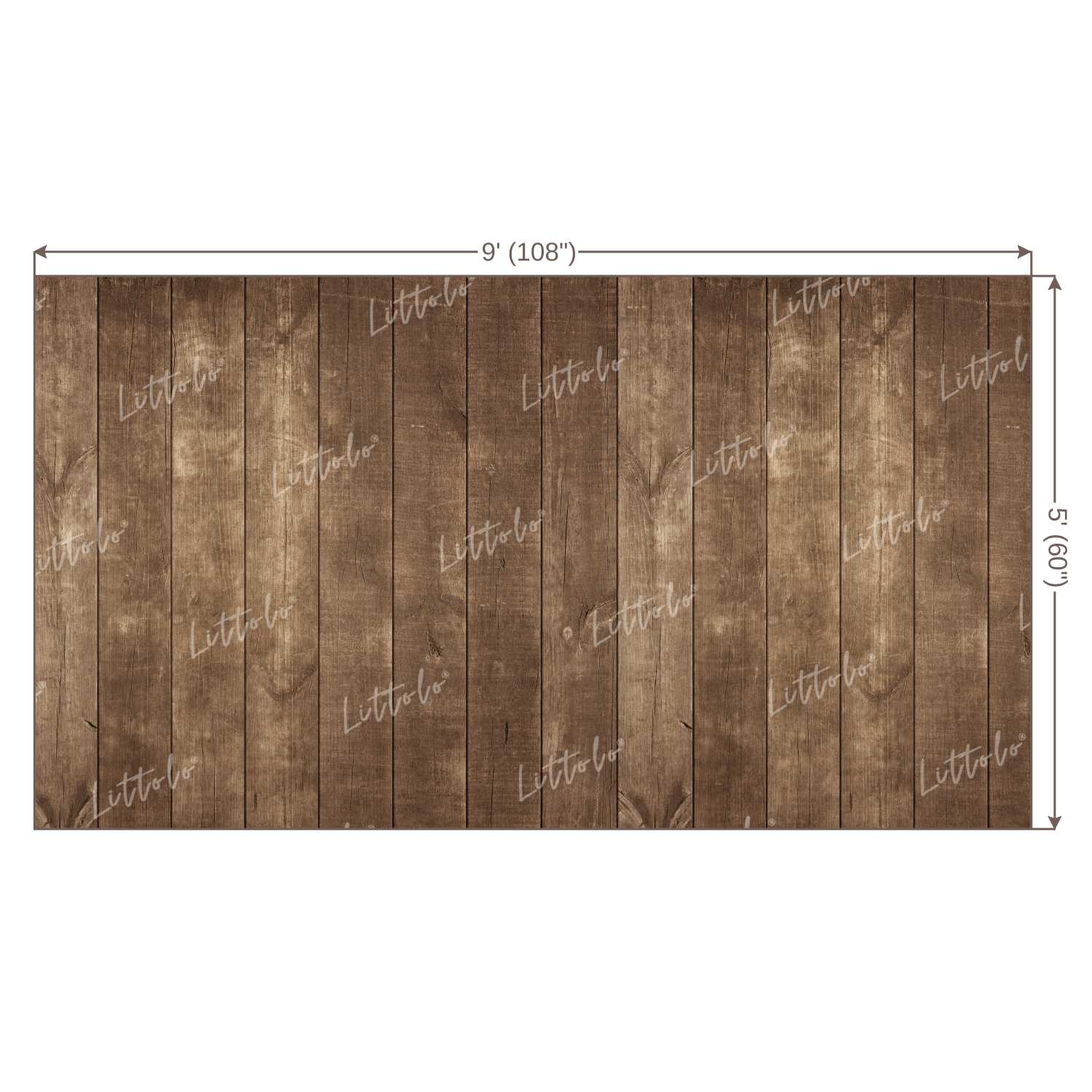 LB0213 Natural Wood Shades Planks Backdrop