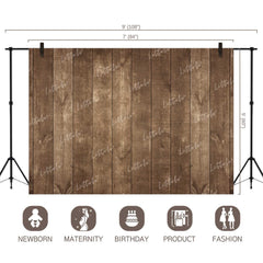 LB0213 Natural Wood Shades Planks Backdrop