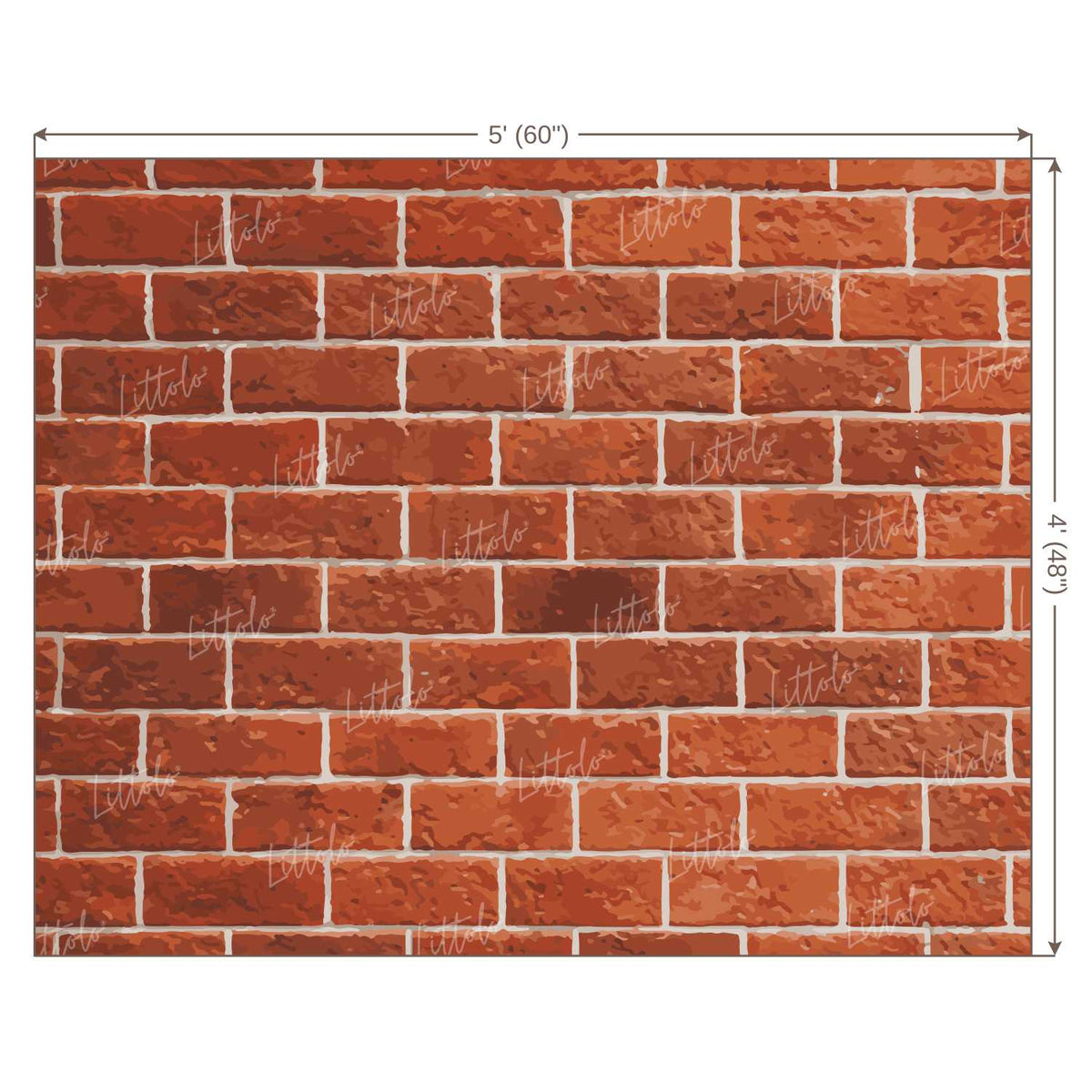 LB0219 Red Bricks Wall Backdrop